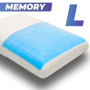 Подушка Фабрика Сна Memory-4 L gel 67x43x13